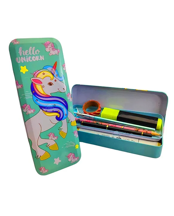 FunBlast Unicorn Pencil Box for Kids, Stationary Pencil Case for Girls  Metal Pen and Pencil Box for Girls - Stationary Pencil Organizer Set for  Girls/Birthday Gift/Return Gift (Multicolor) Buy Online