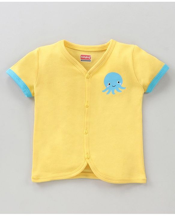 Babyhug 100 % Cotton Antibacterial Vests Pack of 5 - Multicolour