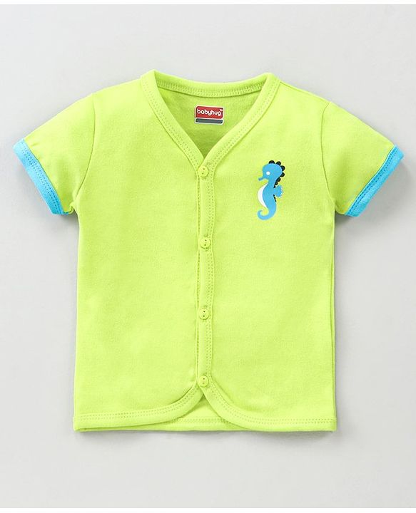 Babyhug 100 % Cotton Antibacterial Vests Pack of 5 - Multicolour
