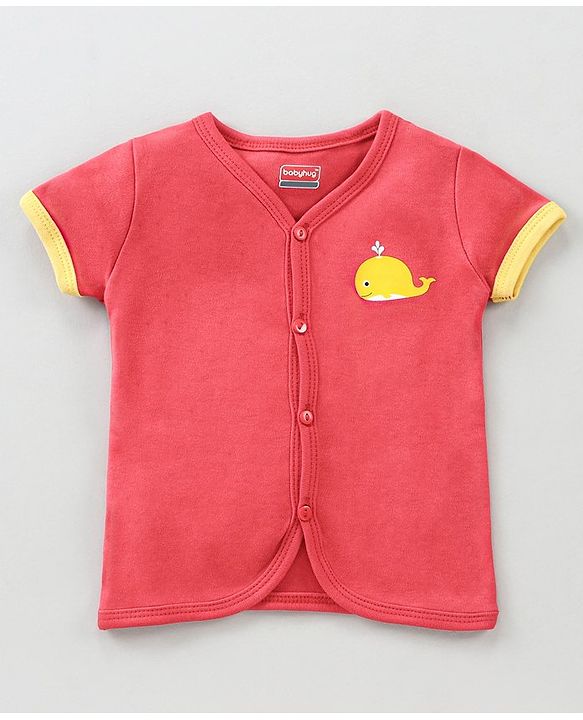 Babyhug 100 % Cotton Antibacterial Vests Pack of 5 - Multicolour