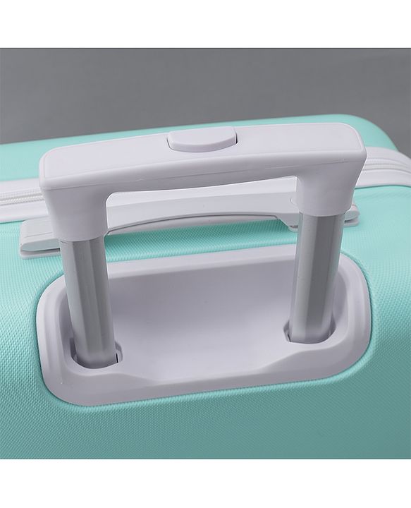 Pine Kids Trolley Luggage Bags - Sea Green 22 inch| Shock Resistant| Telescopic Handle| Water Resistant| Easy Zipper Closure| Durable Wheels