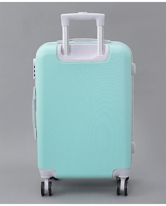 Pine Kids Trolley Luggage Bags - Sea Green 22 inch| Shock Resistant| Telescopic Handle| Water Resistant| Easy Zipper Closure| Durable Wheels