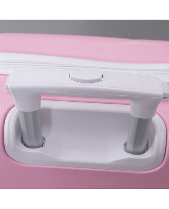 Pine Kids Trolley Luggage Bags Pink - 22 inch| Shock Resistant| Telescopic Handle| Water Resistant| Easy Zipper Closure| Durable Wheels
