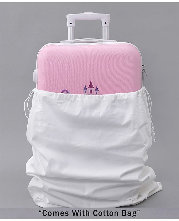 Pine Kids Trolley Luggage Bags Pink - 22 inch| Shock Resistant| Telescopic Handle| Water Resistant| Easy Zipper Closure| Durable Wheels