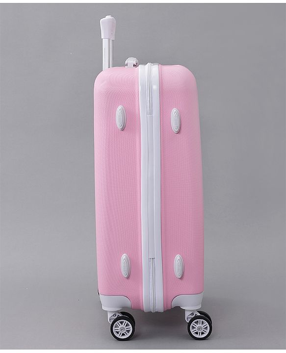 Pine Kids Trolley Luggage Bags Pink - 22 inch| Shock Resistant| Telescopic Handle| Water Resistant| Easy Zipper Closure| Durable Wheels