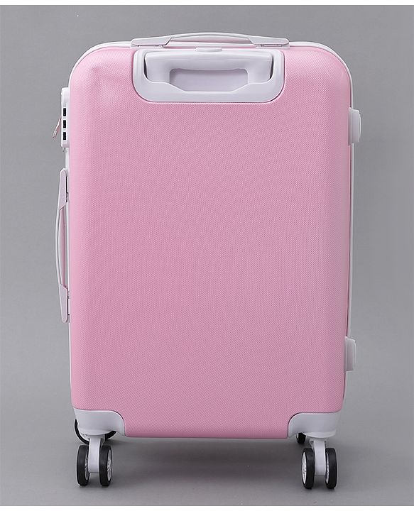 Pine Kids Trolley Luggage Bags Pink - 22 inch| Shock Resistant| Telescopic Handle| Water Resistant| Easy Zipper Closure| Durable Wheels