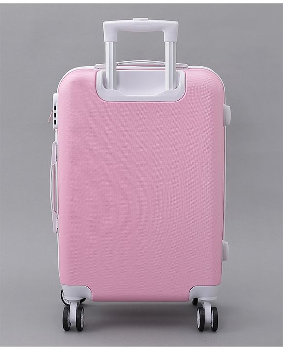 Pine Kids Trolley Luggage Bags Pink - 22 inch| Shock Resistant| Telescopic Handle| Water Resistant| Easy Zipper Closure| Durable Wheels