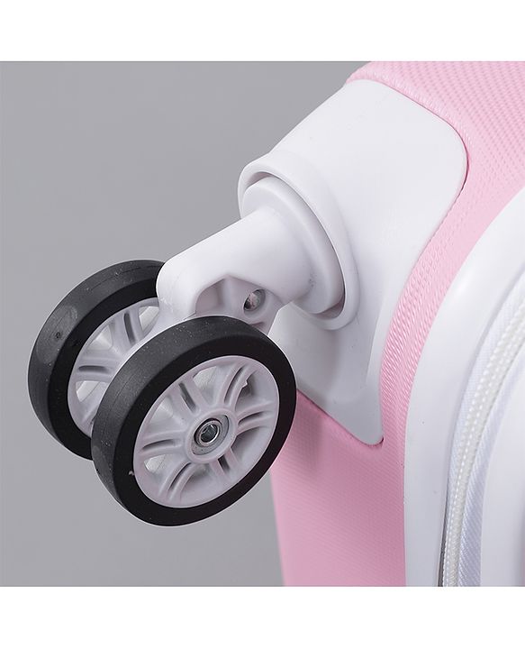 Pine Kids Trolley Luggage Bags Pink - 22 inch| Shock Resistant| Telescopic Handle| Water Resistant| Easy Zipper Closure| Durable Wheels