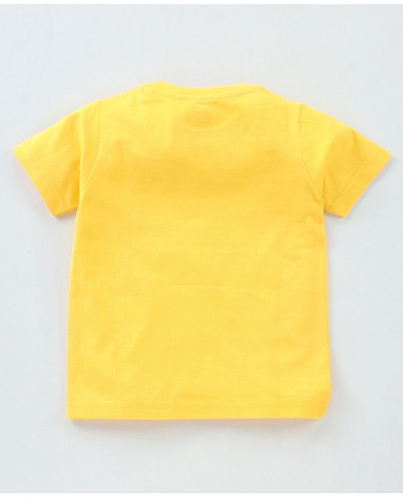 Babyhug Half Sleeves Solid T-Shirts Pack of 3 - Navy Blue Yellow