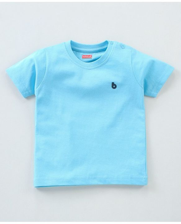 Babyhug Half Sleeves Solid T-Shirts Pack of 3 - Navy Blue Yellow