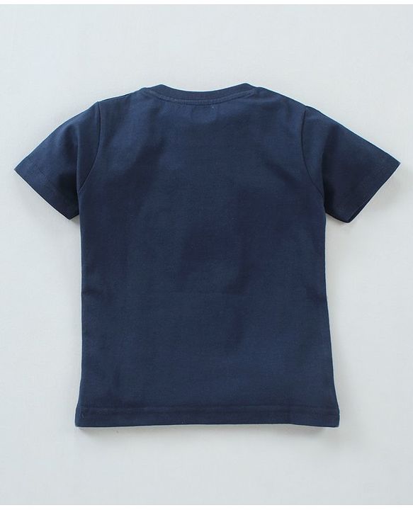 Babyhug Half Sleeves Solid T-Shirts Pack of 3 - Navy Blue Yellow