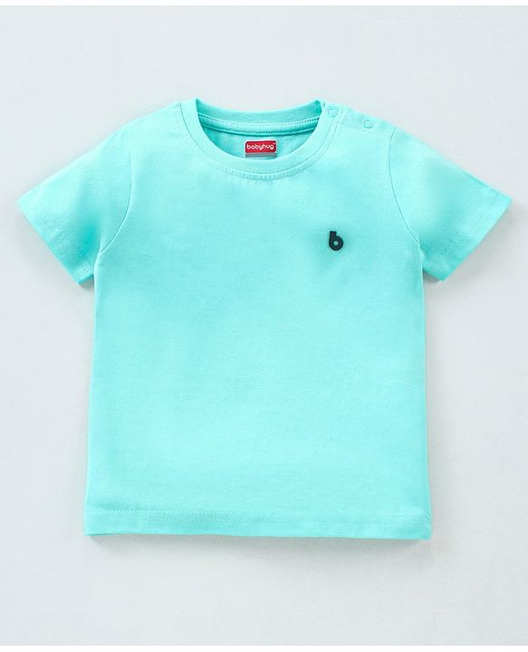 Babyhug Half Sleeves Solid T-Shirts Pack of 3 - Orange Grey Green