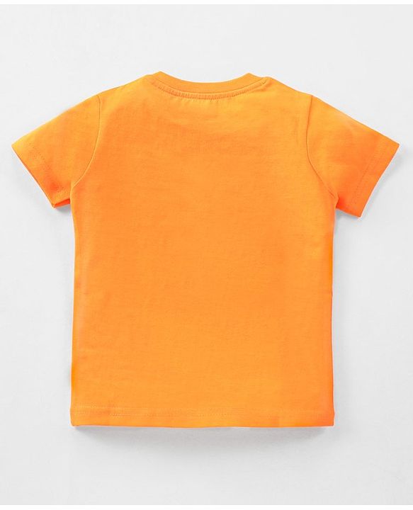 Babyhug Half Sleeves Solid T-Shirts Pack of 3 - Orange Grey Green