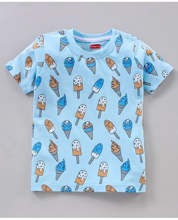 Babyhug Half Sleeves Tee Printed Pack of 3- Multicolor
