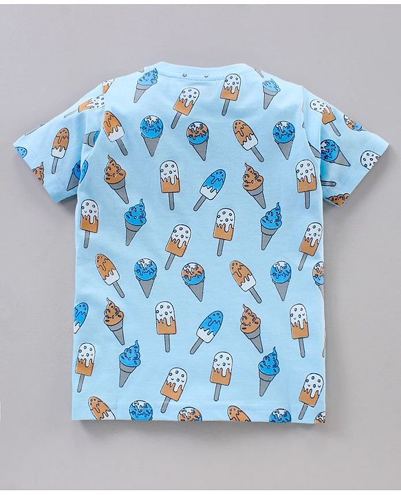 Babyhug Half Sleeves Tee Printed Pack of 3- Multicolor