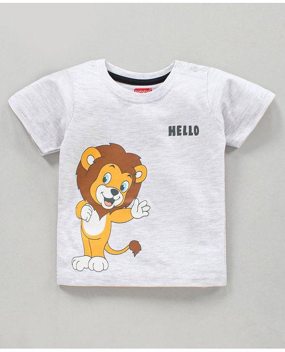 Babyhug Half Sleeves T-Shirts Animal Print Pack Of 3 - Multicolor