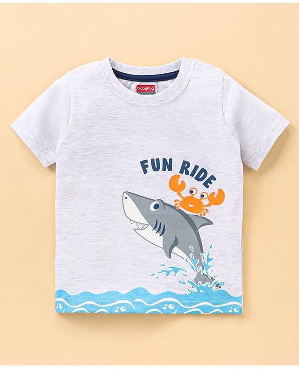 Babyhug Half Sleeves Printed T-Shirts Pack of 3 - Multicolor