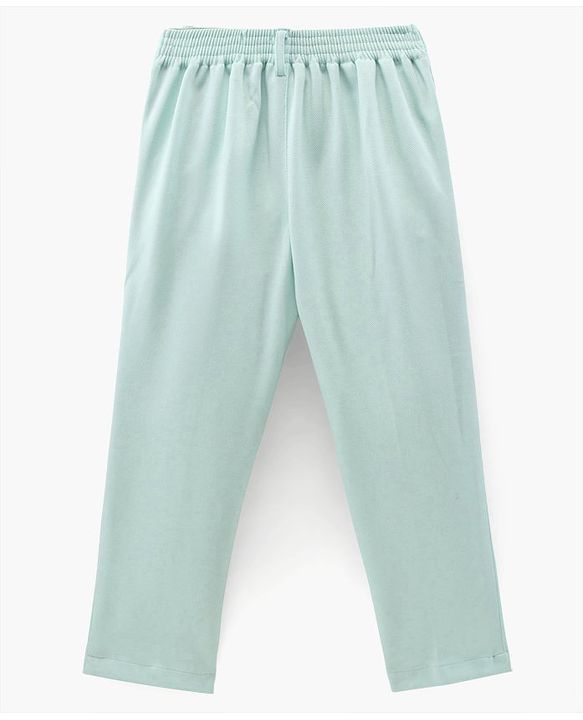 Babyhug Full Sleeves Party Suit With Bow Solid- Mint