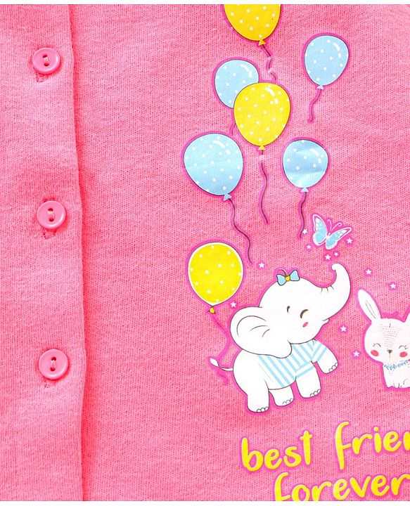Babyhug Short Cap Sleeves 100 % Cotton Printed Vests Pack of 3 - Mutlicolor