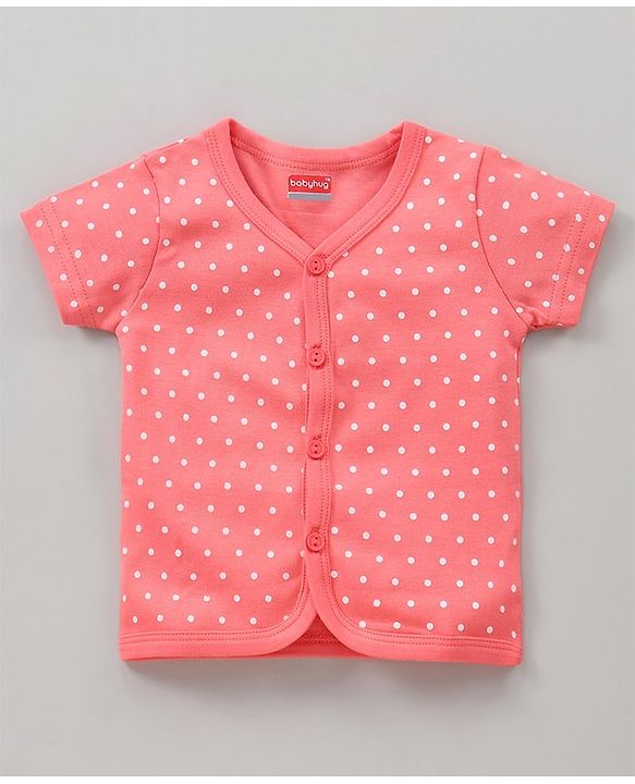 Babyhug 100% Cotton Half Sleeves Vests Watermelon Print Pack of 3 - Pink Blue White