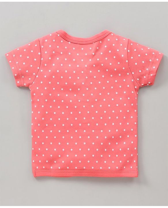 Babyhug 100% Cotton Half Sleeves Vests Watermelon Print Pack of 3 - Pink Blue White
