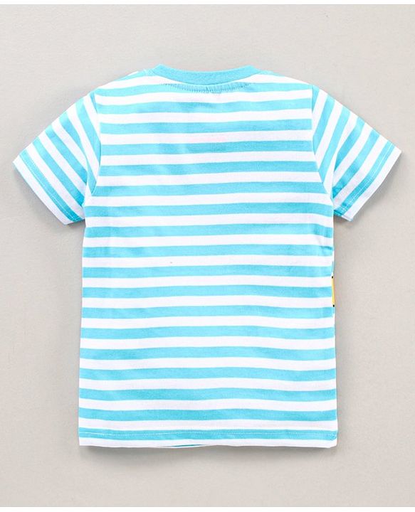Babyhug Half Sleeves Shorts Night Suit Winnie The Pooh Print - Blue