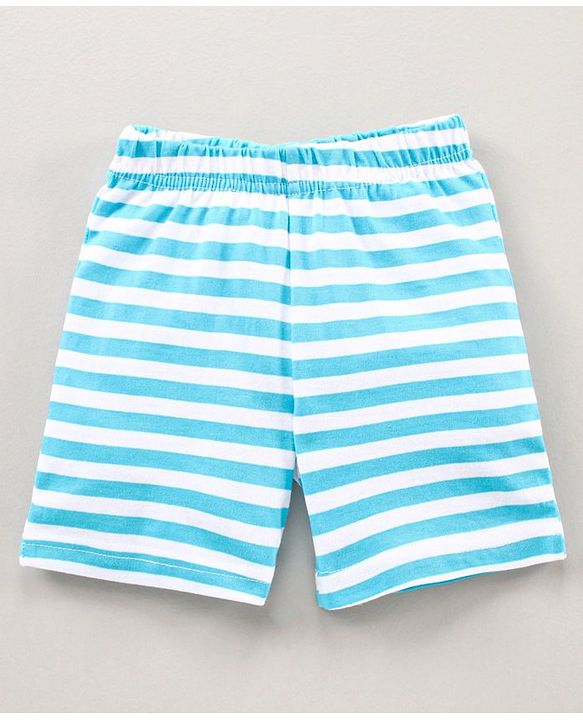Babyhug Half Sleeves Shorts Night Suit Winnie The Pooh Print - Blue