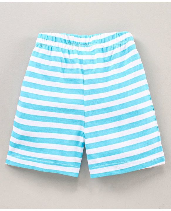 Babyhug Half Sleeves Shorts Night Suit Winnie The Pooh Print - Blue