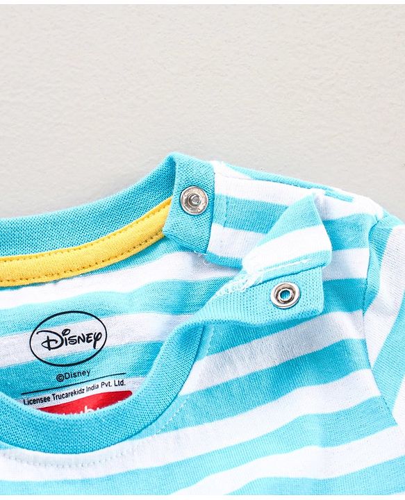 Babyhug Half Sleeves Shorts Night Suit Winnie The Pooh Print - Blue