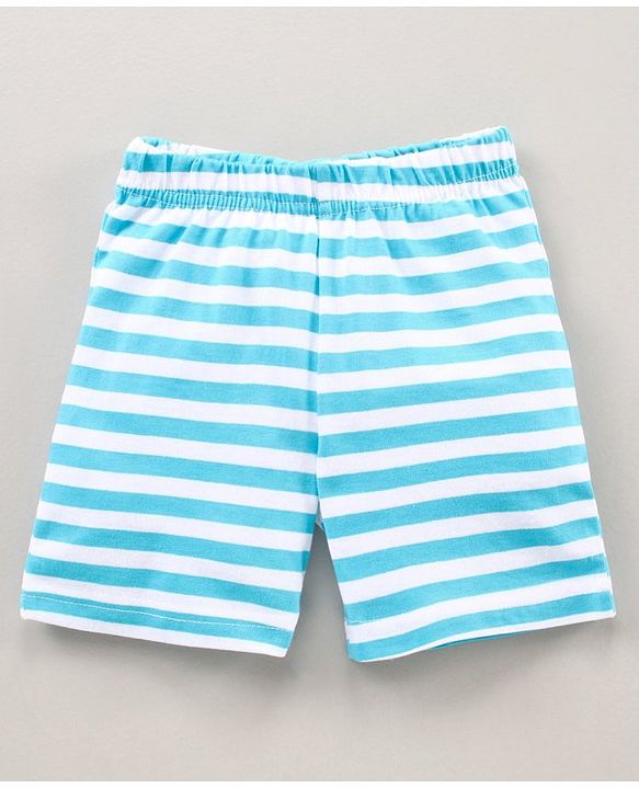 Babyhug Half Sleeves Shorts Night Suit Winnie The Pooh Print - Blue