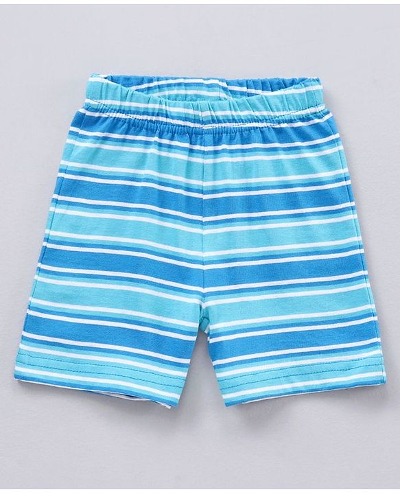 Babyhug Half Sleeves T Shirt with Shorts Mickey Mouse Print - Blue