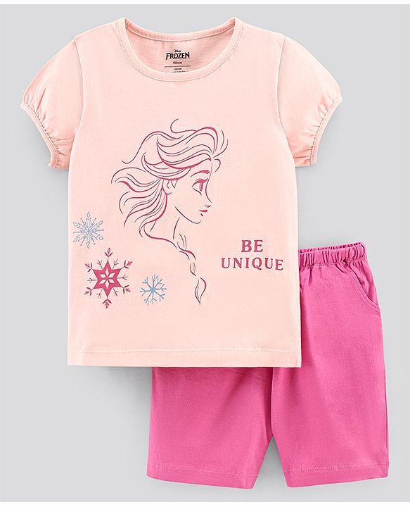 Pine Kids Biowash Puff Sleeves Night Suit