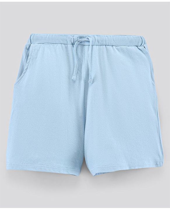 Pine Kids Biowashed Half Puff Sleeves Night Suit - Blue