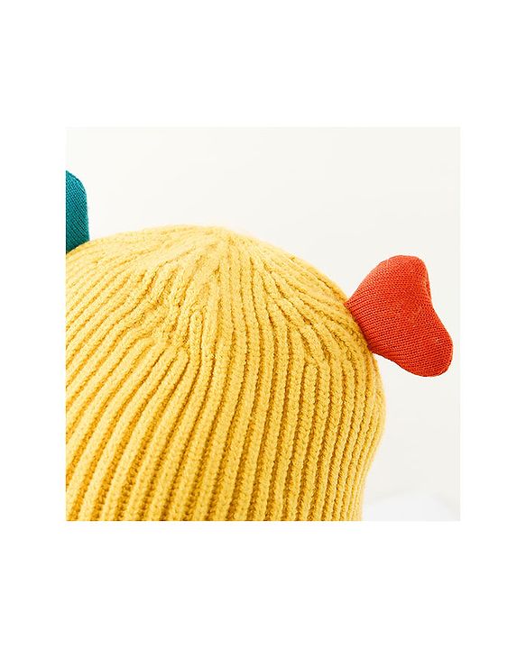 Babyhug Woollen Cap Yellow - Circumference 37 cm