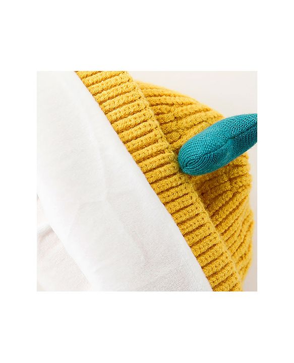 Babyhug Woollen Cap Yellow - Circumference 37 cm