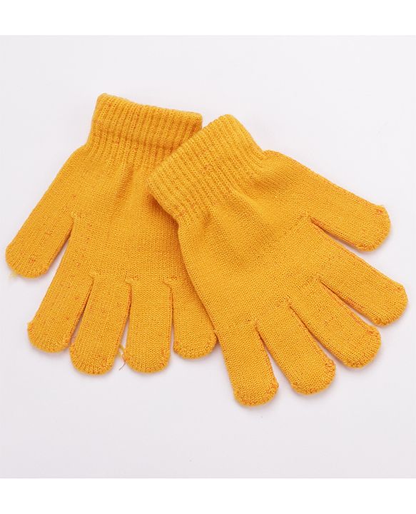 Babyhug Woollen Cap & Gloves With Headband Sky Blue - Diameter 10 cm