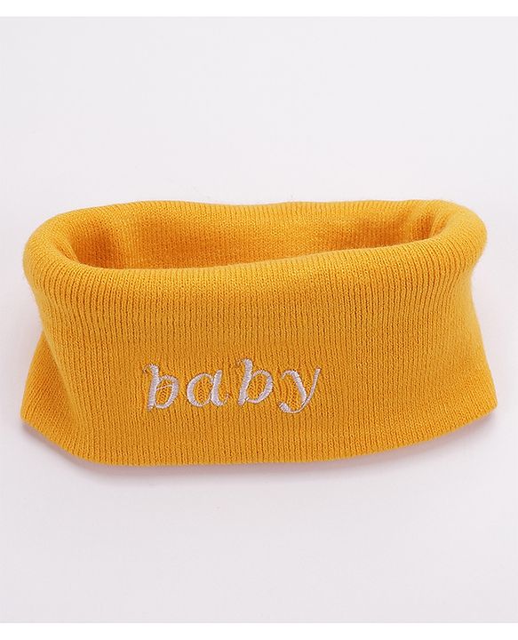 Babyhug Woollen Cap & Gloves With Headband Sky Blue - Diameter 10 cm