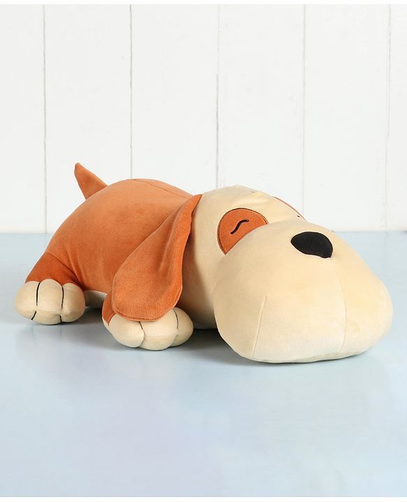 Babyhug Dog Soft Toy Light Brown - Length 44 cm