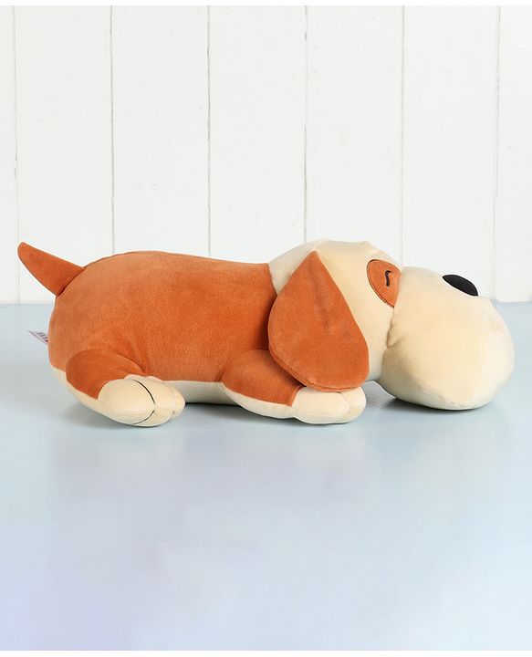 Babyhug Dog Soft Toy Light Brown - Length 44 cm