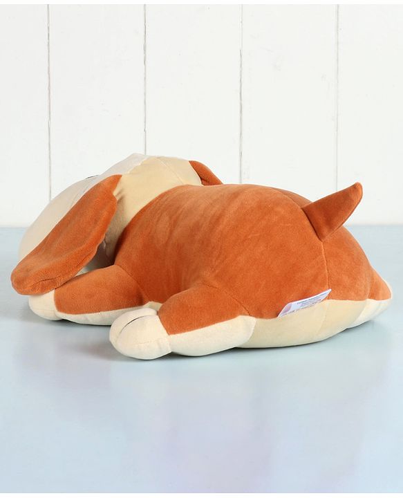 Babyhug Dog Soft Toy Light Brown - Length 44 cm