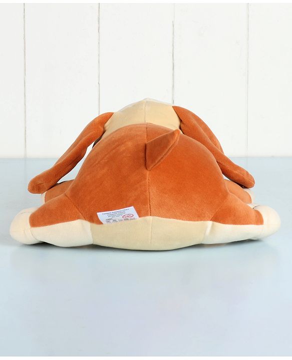 Babyhug Dog Soft Toy Light Brown - Length 44 cm