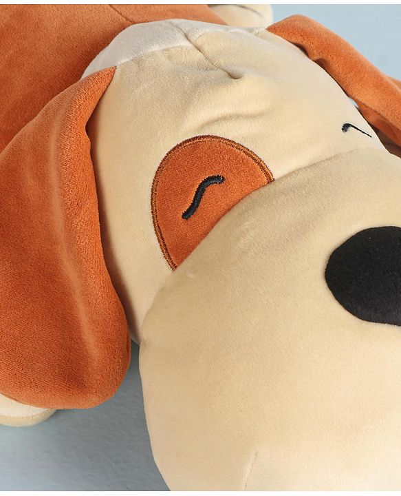 Babyhug Dog Soft Toy Light Brown - Length 44 cm