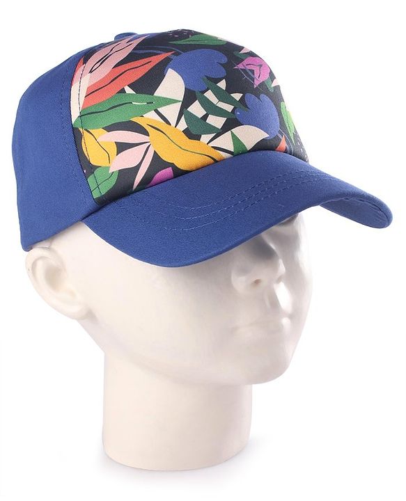 Babyhug Summer Cap Floral Print Multicolour - Diameter 16 cm