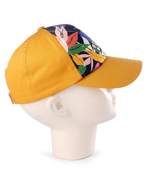 Babyhug Summer Cap Floral Print Multicolour - Diameter 16 cm