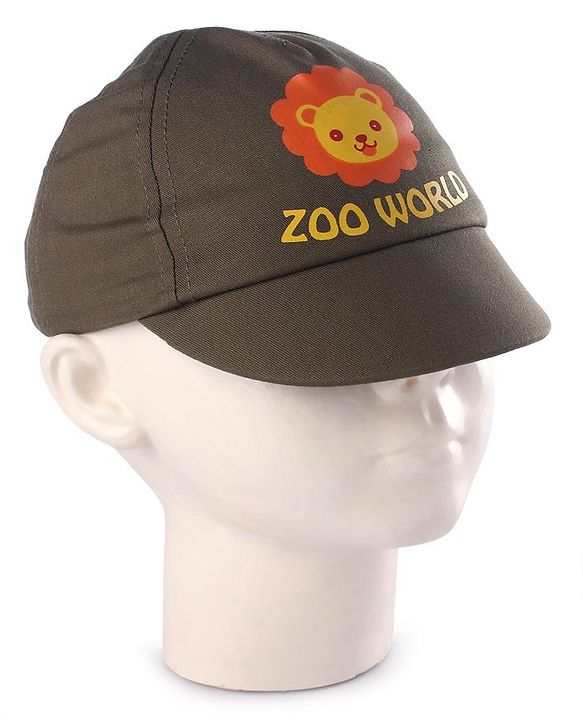Babyhug Summer Cap Lion Print Multicolour - Diameter 14 cm