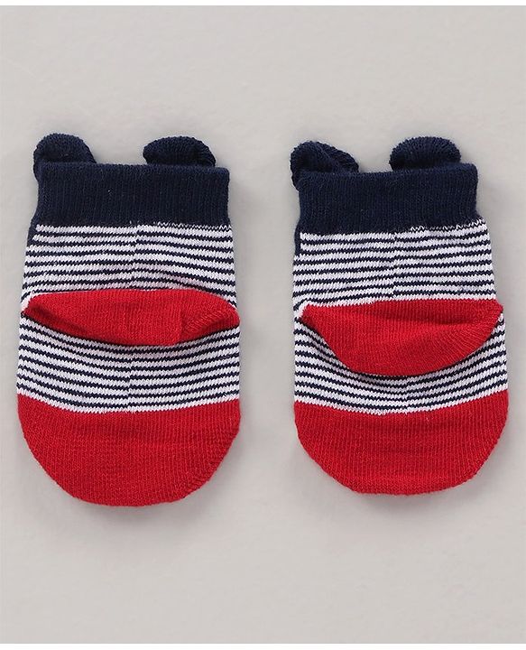Cute Walk by Babyhug Cotton Knit Regular Length Antibacterial Socks Multi Design Pack Of 3 - Multicolour