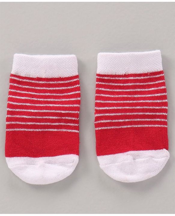 Cute Walk by Babyhug Cotton Knit Regular Length Antibacterial Socks Multi Design Pack Of 3 - Multicolour