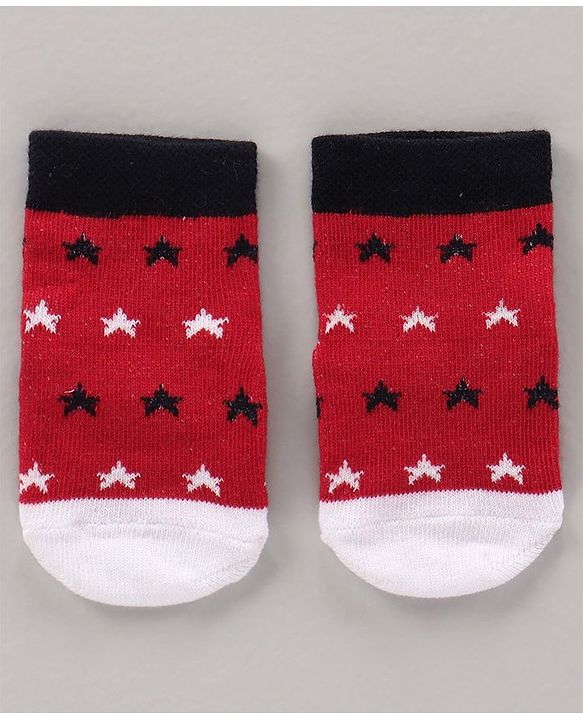 Cute Walk by Babyhug Cotton Knit Regular Length Antibacterial Socks Multi Design Pack Of 3 - Multicolour