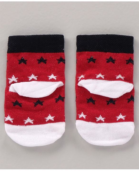 Cute Walk by Babyhug Cotton Knit Regular Length Antibacterial Socks Multi Design Pack Of 3 - Multicolour