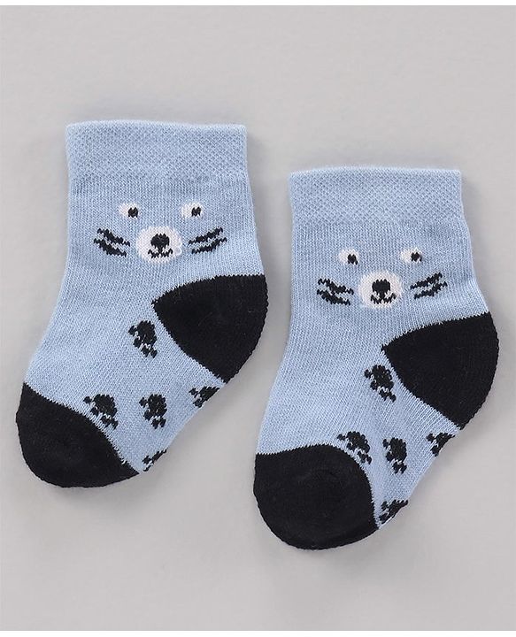 Cute Walk by Babyhug Cotton Knit Regular Length Antibacterial Socks Multi Design Pack Of 3 - Multicolour